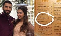 Ranveer Singh & Deepika Padukone discovered a dosa named after Deepika at an Indian restaurant in Texas 